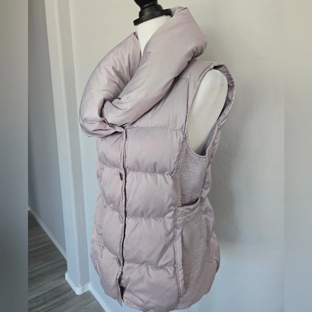 Pale Pink Quilted Down Puffer Vest Double Breasted Ever New Melbourne Woman Sz 8 - Picture 3 of 15